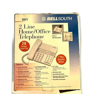 Brand New BellSouth Home Office 261 Large Number * 2 Line Telephone